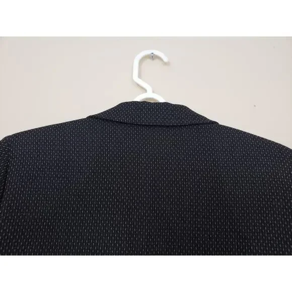 Y2K Zanella Womens Blazer Size 6 Lined Italy Black Office Siren Career Business - Picture 6 of 8